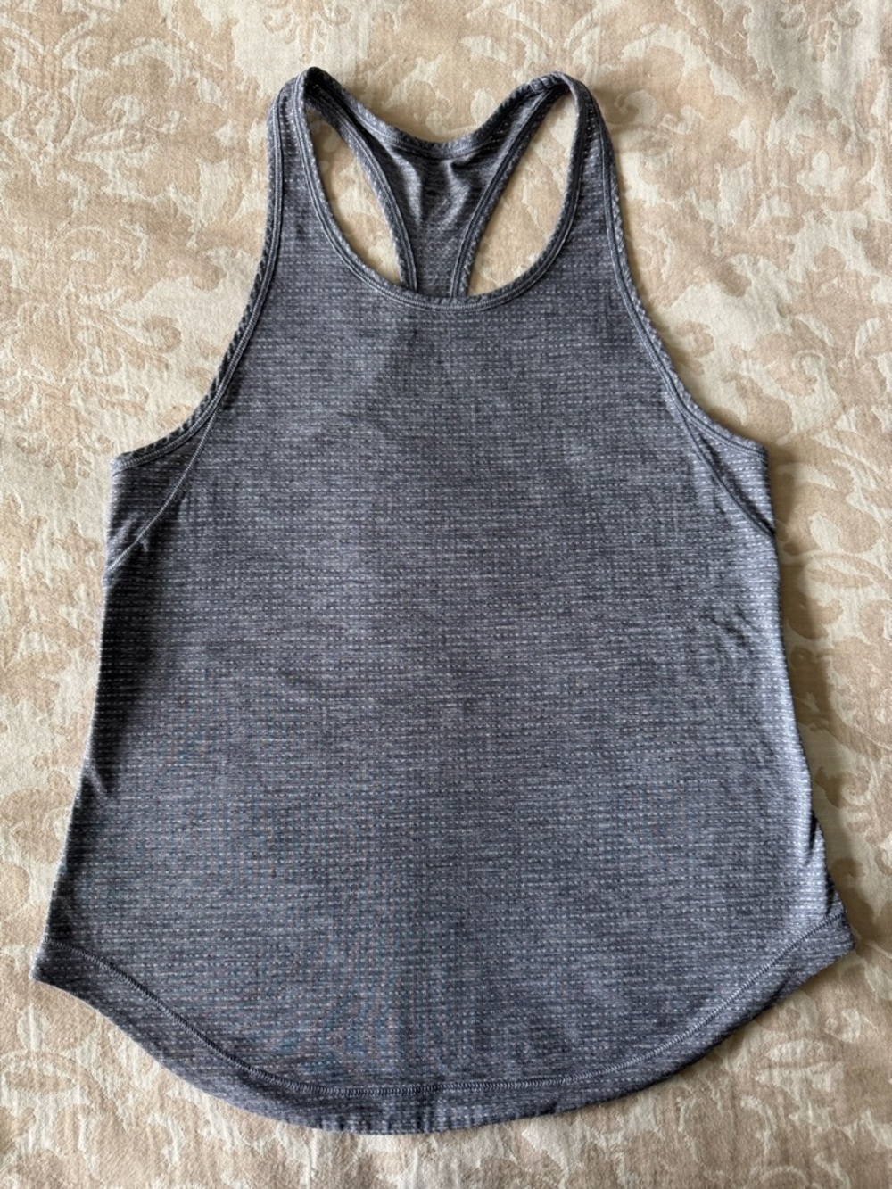lululemon athletica Gray Heather Racerback Tank